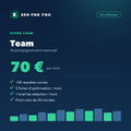 Team — accompagnement SEO mensuel