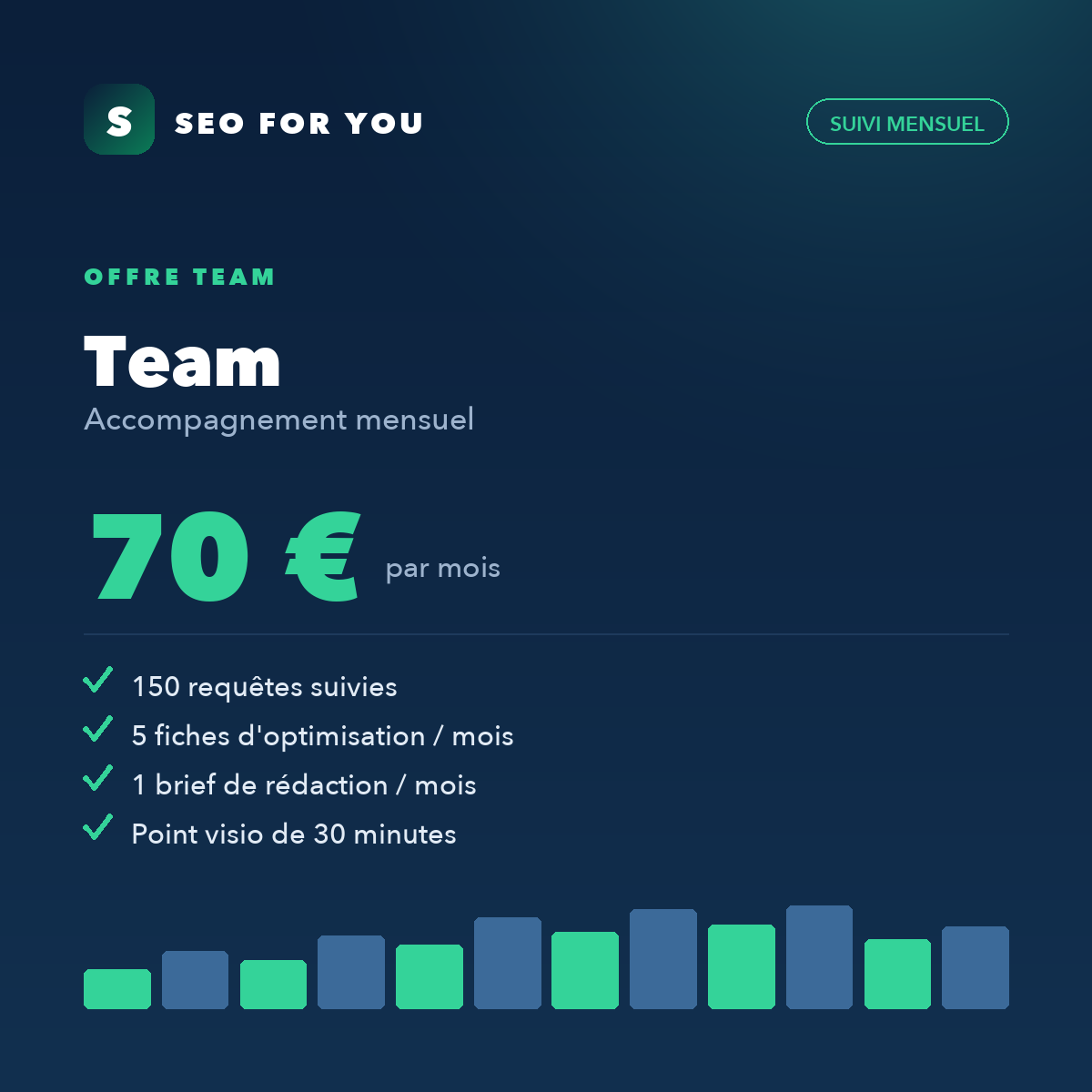 Team — accompagnement SEO mensuel